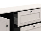 Cassio Cashmere Taupe Panelled Sideboard