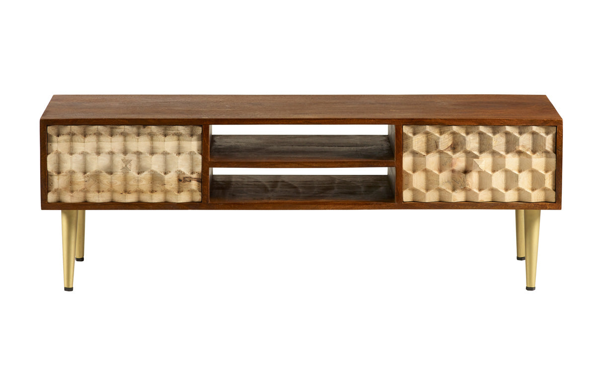 Edison Plasma TV Stand — side product view