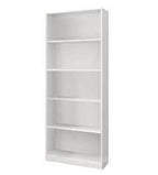 Cordoba Large Arctic White Bookcase Bookshelf