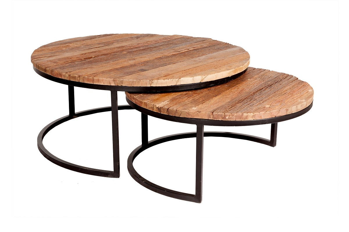 Railway Sleeper Coffee Tables - Set of 2 — main product view
