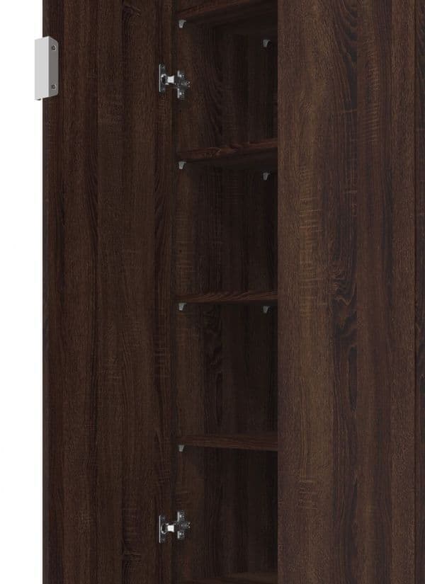 Cotswold Dark Brown 2 Door Utility Cupboard — front product view