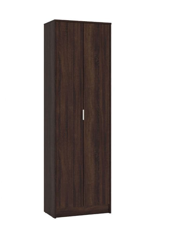 Cotswold Dark Brown 2 Door Utility Cupboard — side product view