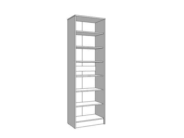 Cotswold Oak Effect Tall Multipurpose Shoe Storage Cupboard — side product view