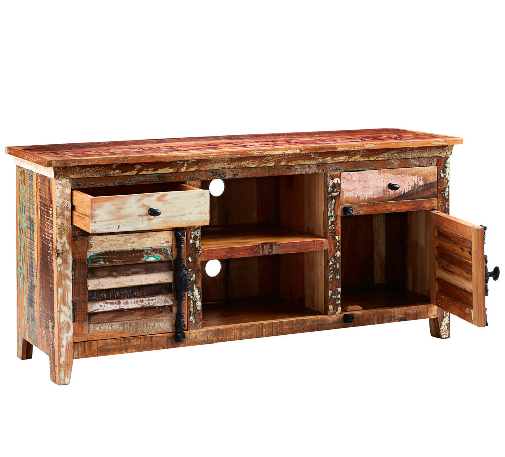 Coastal Large TV Media Credenza — side product view