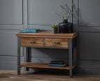 Metropolis Industrial 2 Drawer Console Table