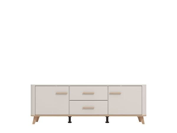 Dariqon Cashmere And Oak Effect 154cm TV Unit