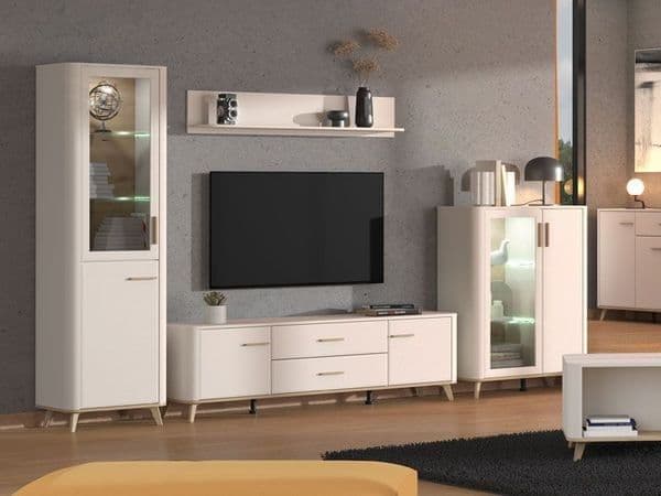 Dariqon Cashmere Wall Mounted Floating Wall Shelf — angled product view