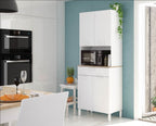 Denby White And Oak 4 Door Utility Kitchen Cupboard