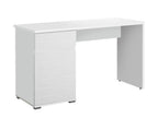 Elano White Gloss Computer Desk With Drawers