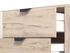 Evandria Grey Oak Effect And Cashmere Slatted Sideboard
