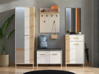 Granada Cashmere And Artisan Oak Effect Slim Narrow Wardrobe