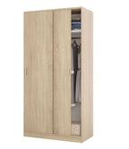 Hansen Canadian Oak Effect Small Narrow Sliding 2 Door Wardrobe
