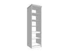 Hudson Grey And Oak Effect 60cm Wide 3 Door Tall Kitchen Larder Unit Pantry Cupboard