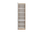 Hudson Grey And Oak Effect 60cm Wide 3 Door Tall Kitchen Larder Unit Pantry Cupboard