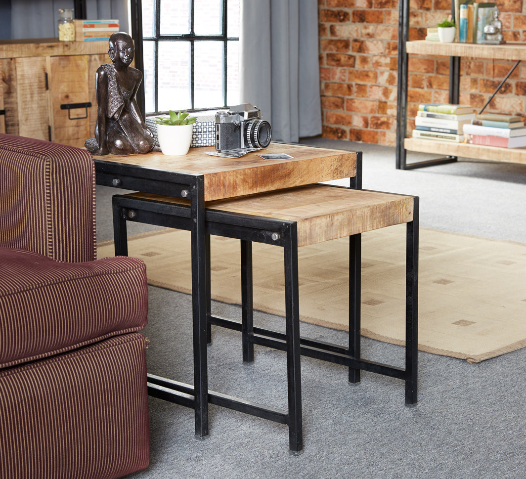 Cosmo Industrial Nest of 2 Tables — main product view