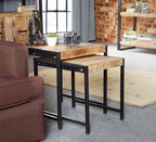 Cosmo Industrial Nest of 2 Tables 