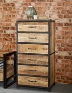 Cosmo Industrial Tall Chest 