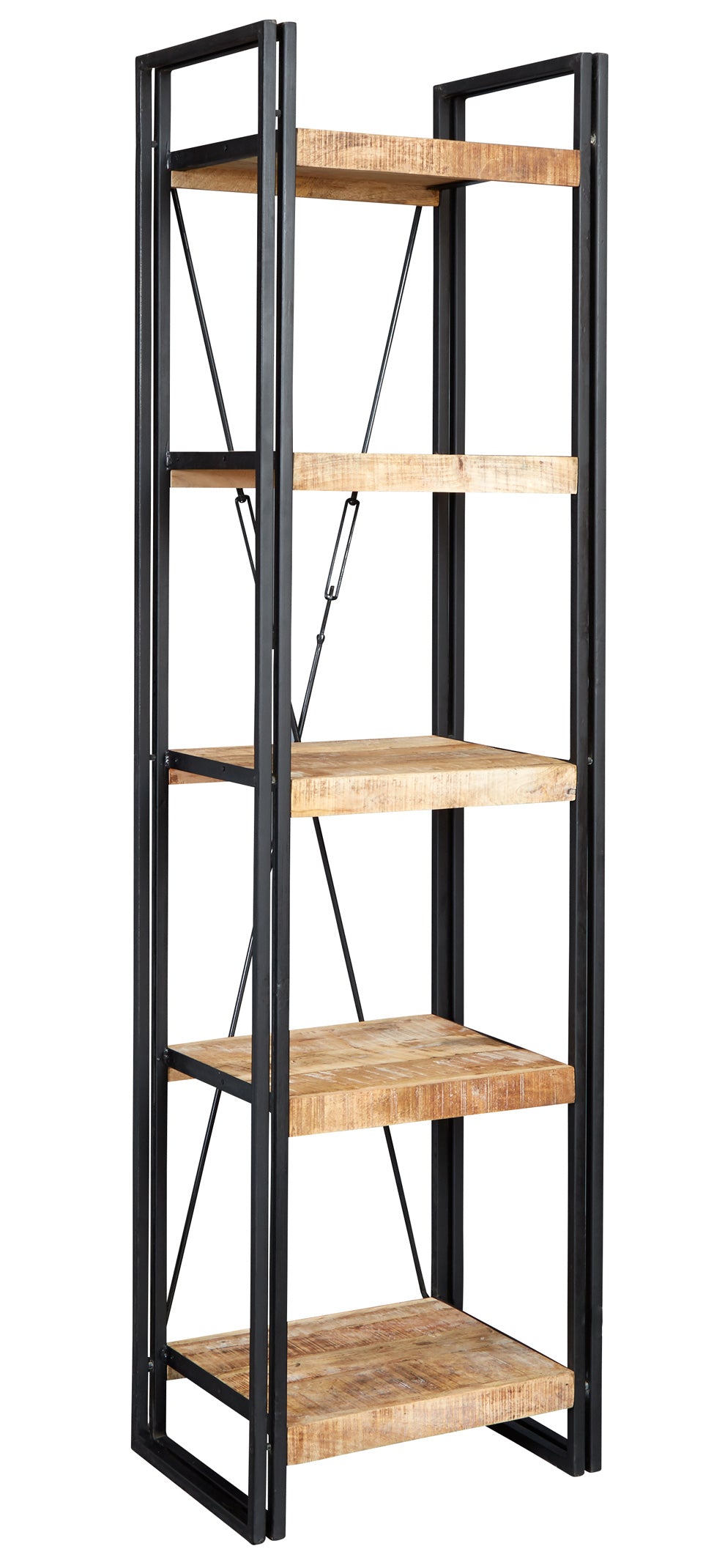 Cosmo Industrial Slim Open Bookcase — main product view