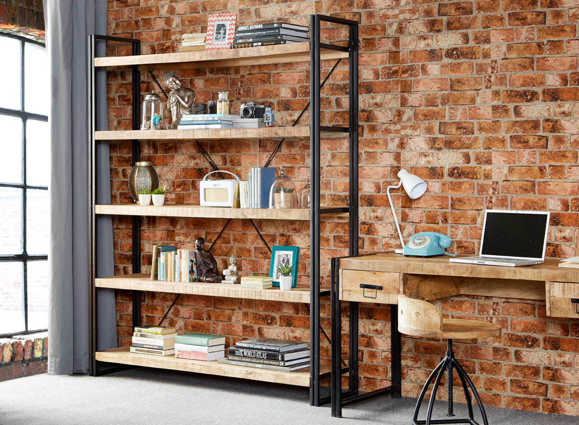 Cosmo Industrial Large Open Bookcase — main product view