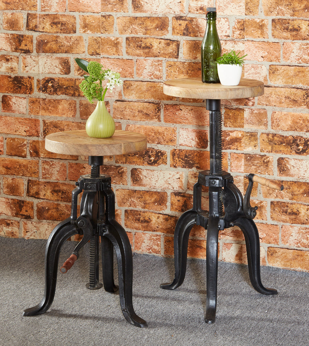 Cosmo Industrial Small Crank Table