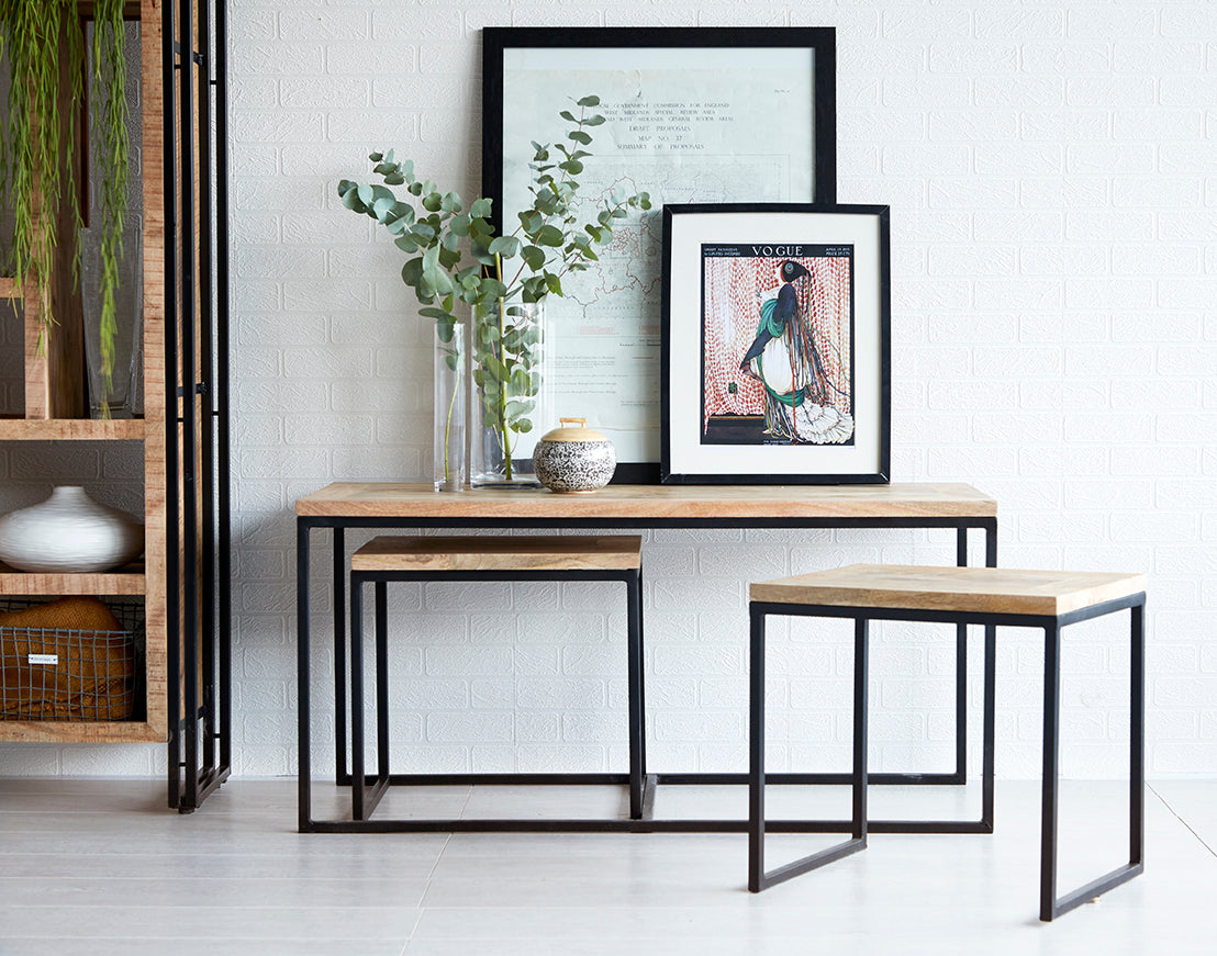 Cosmo Industrial John Long Coffee Table Set — main product view