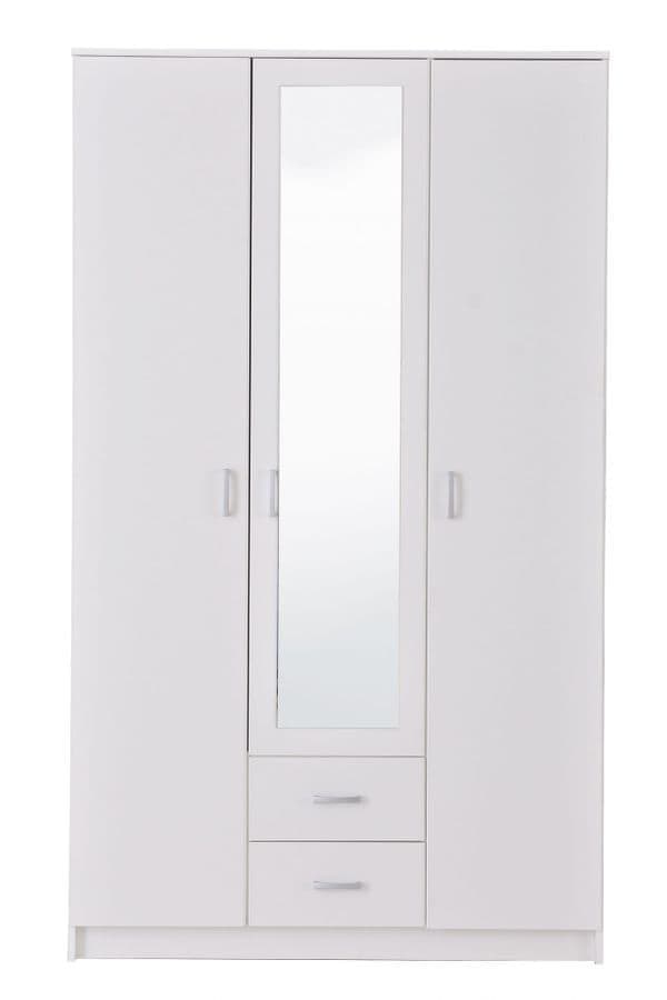 Kano White 3 Door Wardrobe