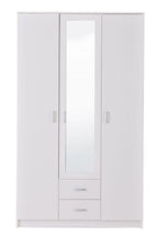 Kano White 3 Door Wardrobe
