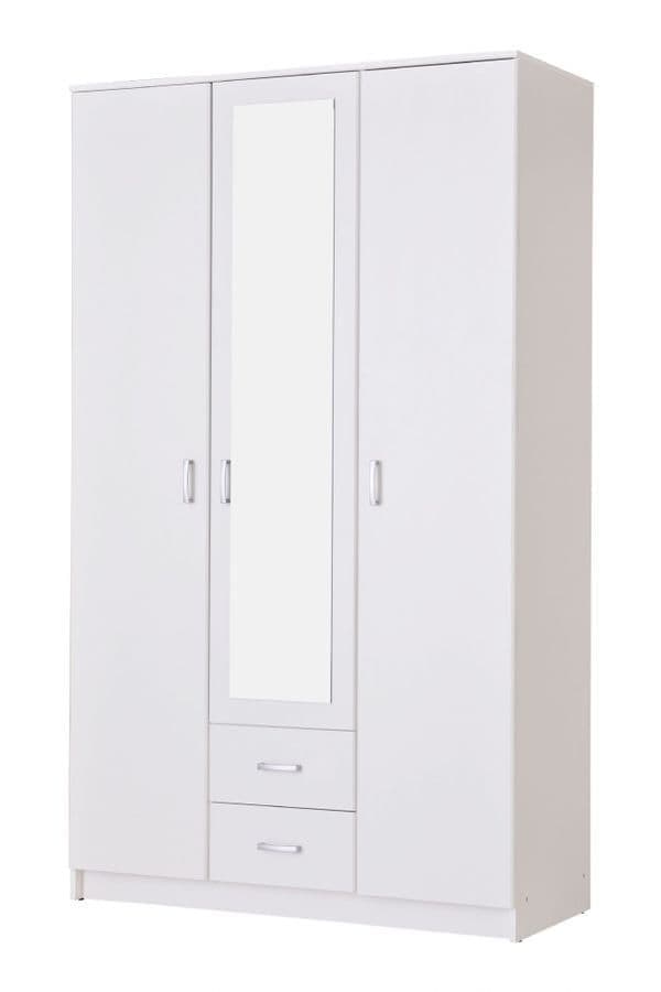 Kano White 3 Door Wardrobe