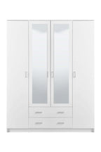 Kano White 4 Door Wardrobe