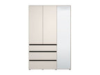 Kyoto Cashmere 3 Door 3 Drawer Mirrored Wardrobe