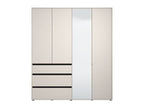 Kyoto Cashmere 4 Door 3 Drawer Mirrored Wardrobe