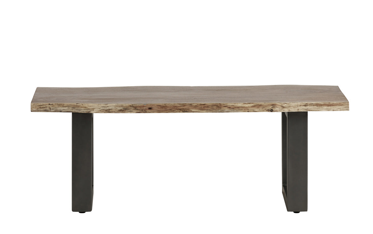 Baltic Live Edge Medium Bench — front product view