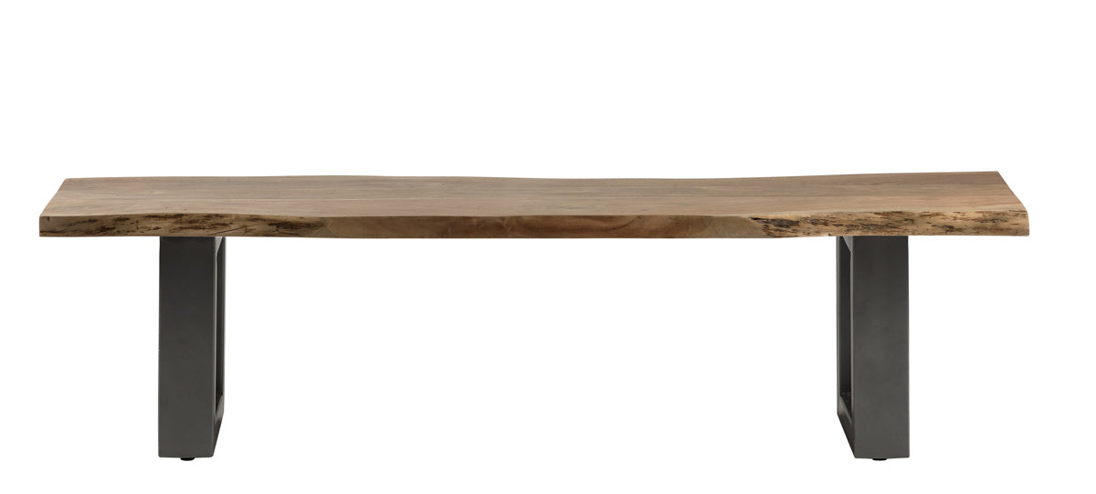 Baltic Live Edge Large Bench — side product view