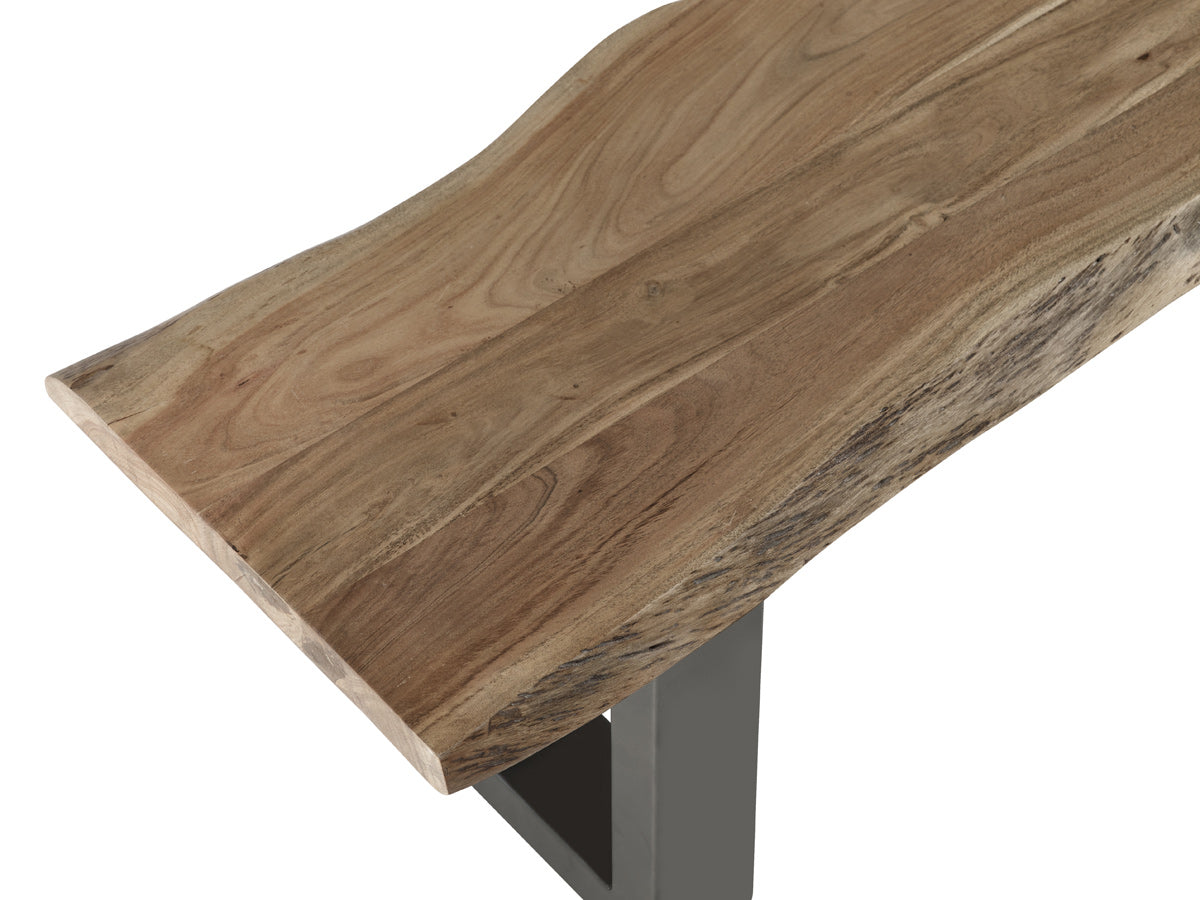 Baltic Live Edge Large Bench — alternate side view