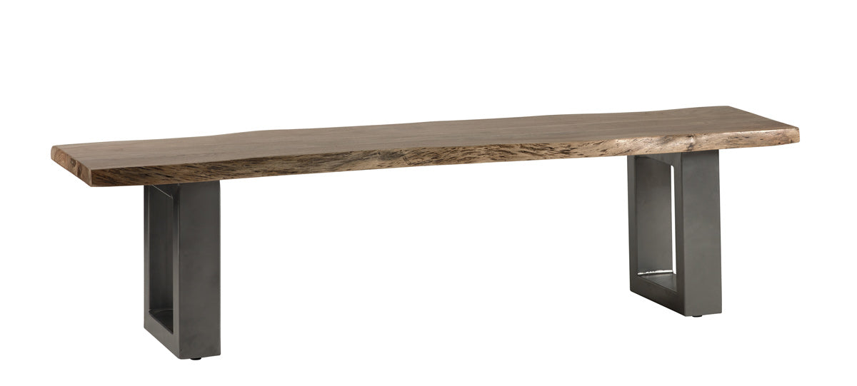 Baltic Live Edge Large Bench — front product view