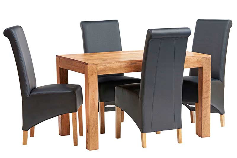 Toko Light Mango Small Dining Table 4ft (120cm) — alternate product view