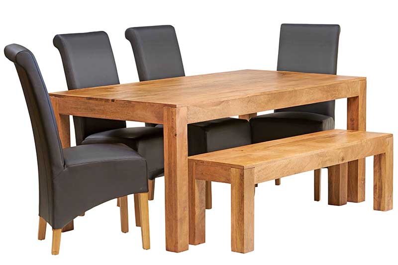 Toko Light Mango Large Dining Table 6ft (180cm) — alternate product view