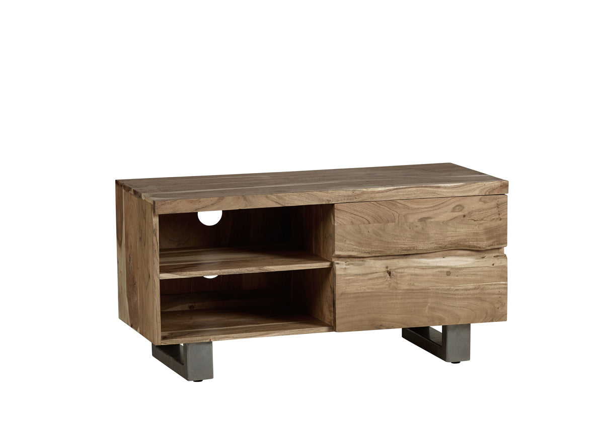 Baltic Live Edge 2 Drawer Small TV — front product view
