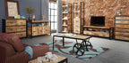 Cosmo Industrial Cart Coffee Table 