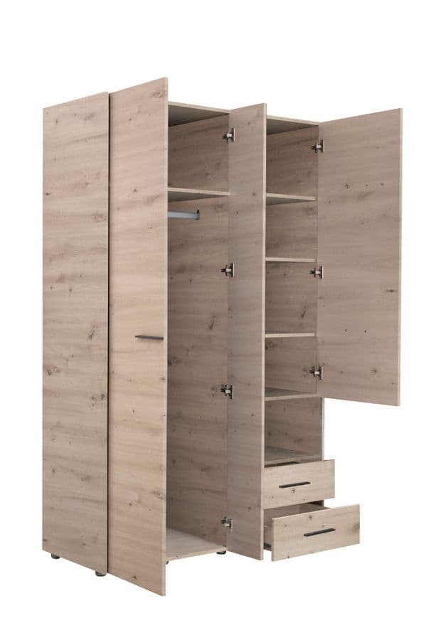Limone Grey Oak 3 Door Wardrobe — alternate product view