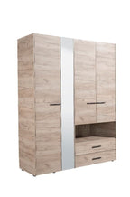 Limone Grey Oak 4 Door Wardrobe