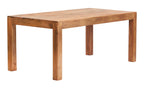 Toko Light Mango 6 FT Dining Set with Wooden Chairs