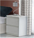 Louise White Gloss Bedside Table