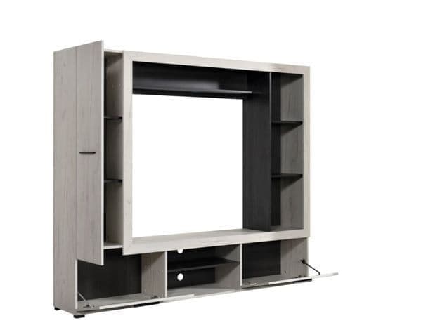 Lucerne Oak Entertainment Unit — front product view