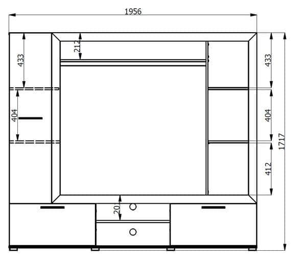 Lucerne Oak Entertainment Unit
