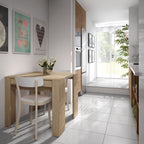 Luiz Extending Dining Table Oak Effect