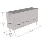 Maison Black And Gold 3 Door Sideboard