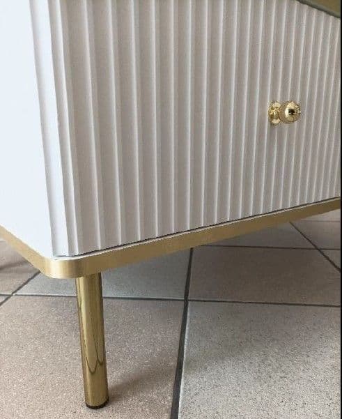 Maison White And Gold TV Unit