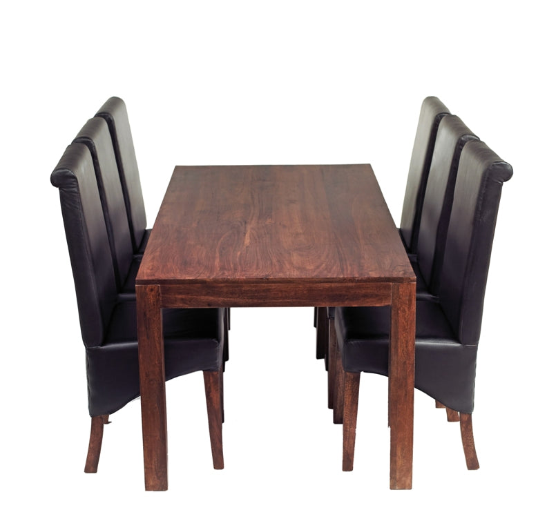 Toko Dark Mango Large Dining Table 6ft (180cm) — alternate product view