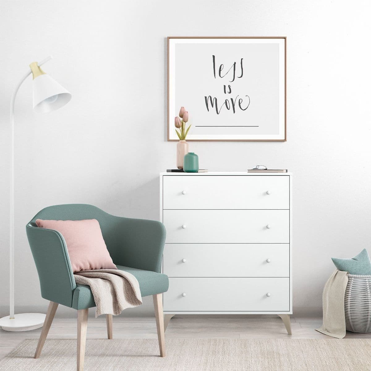 Martinelli Arctic White 4 Drawer Chest
